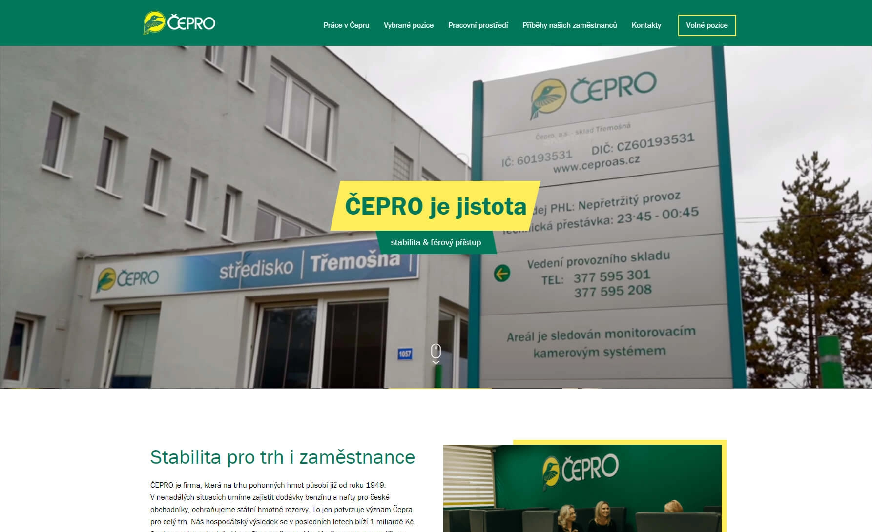 ČEPRO Career Website: An investment in recruitment that paid off